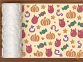 Devilish Egg Halloween Textured Roller STL File - 01 main photo deboss colored