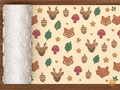 Woodland Forest Animals Textured Roller STL File - 01 main photo deboss colored