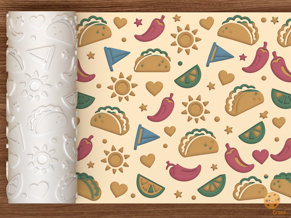Taco Tuesday Fiesta Textured Roller