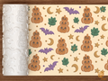 Jack O Lantern Stack Textured Roller STL File - 01 main photo deboss colored