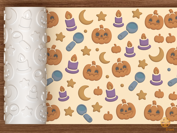 Pumpkin Carving Night Textured Roller