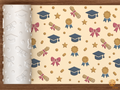 Graduation Celebration Textured Roller STL File - 01 main photo deboss colored