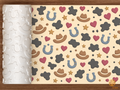 Cow Print Western Textured Roller STL File - 01 main photo deboss colored