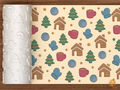 Cozy Winter Cabin Textured Roller STL File - 01 main photo deboss colored
