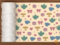 Tea Party Textured Roller STL File - 01 main photo deboss colored