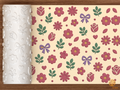 Whimsical Floral Garden Textured Roller STL File - 01 main photo deboss colored