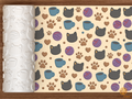 Cat Cafe Textured Roller STL File - 01 main photo deboss colored