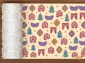 Gothic Masquerade Romance Textured Roller STL File - 01 main photo deboss colored