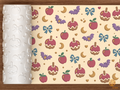 Caramel Apple Bats Textured Roller STL File - 01 main photo deboss colored
