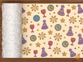 New Year Celebration Textured Roller STL File - 01 main photo deboss colored