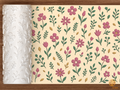 Botanical Wildflower Textured Roller STL File - 01 main photo deboss colored