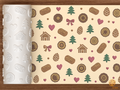 Rustic Woodland Cabin Textured Roller STL File - 01 main photo deboss colored