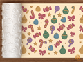Christmas Candy Ornaments Textured Roller STL File - 01 main photo deboss colored