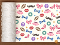 Gender Reveal Bows Or Bowties Textured Roller STL File
