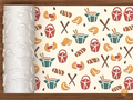 Chinese Takeout Fortune Cookies Textured Roller STL File