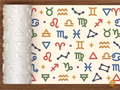 Zodiac Signs Textured Roller STL File