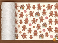 Gingerbread People Family Textured Roller STL File