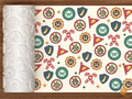 Anti Christmas Club Badges Emblems Textured Roller STL File