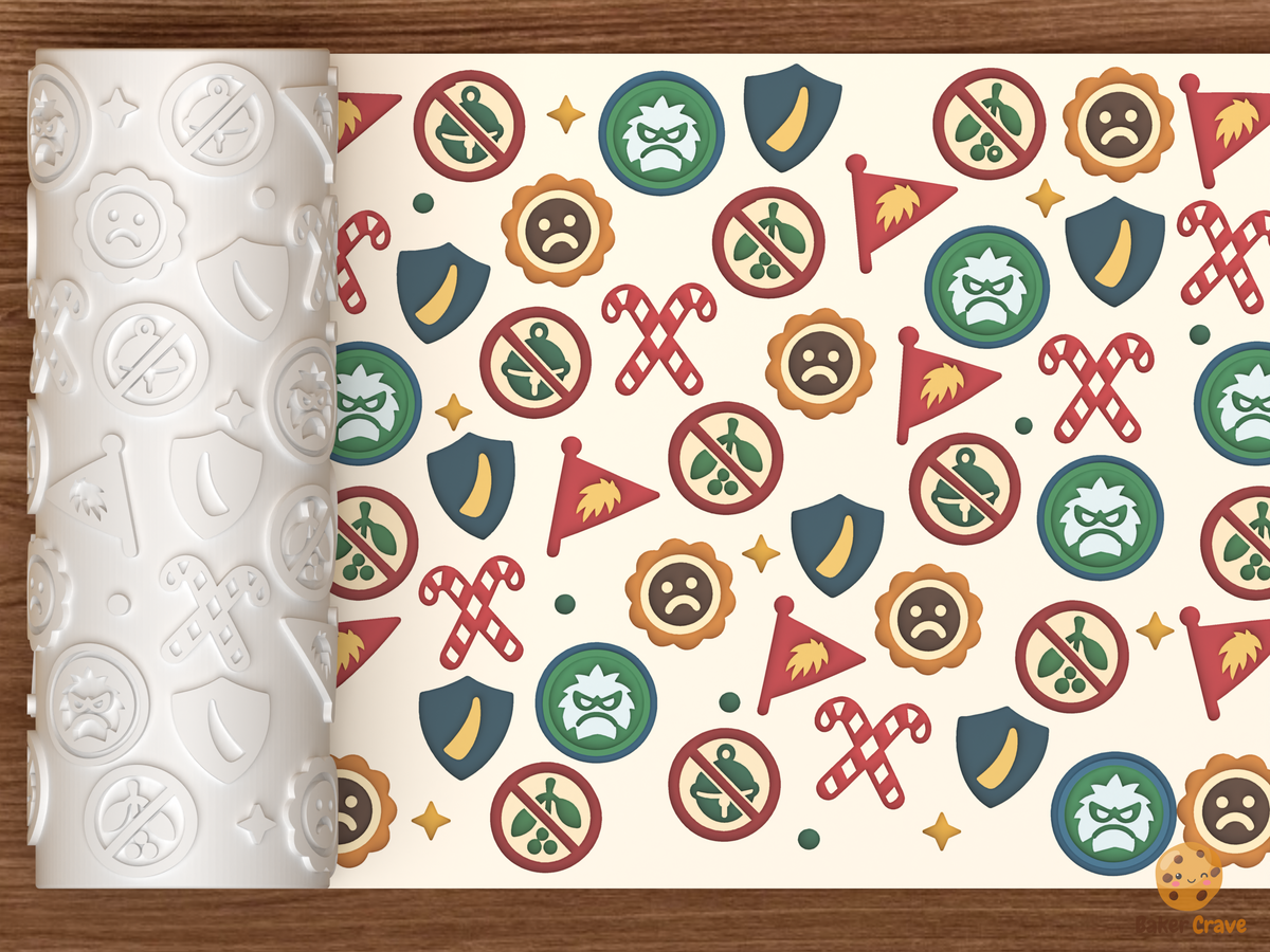 Anti Christmas Club Badges Emblems Textured Roller