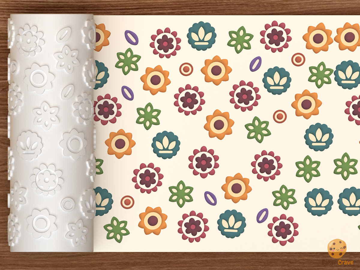 Mandala Medallions Textured Roller STL File