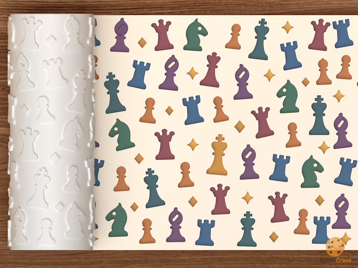 Chess Club Textured Roller
