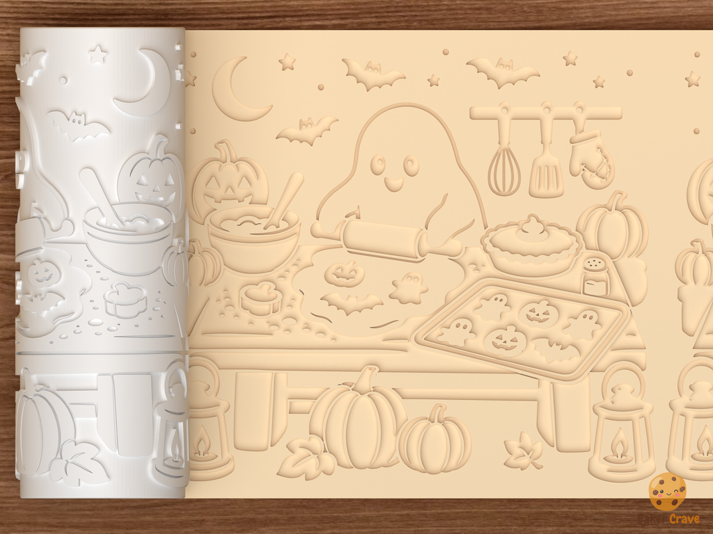 Haunted Bake Table Textured Roller STL File