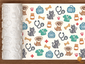 Veterinary Clinic Pet Care Textured Roller STL File