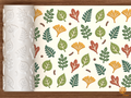 Botanical Leaf Specimens Textured Roller STL File