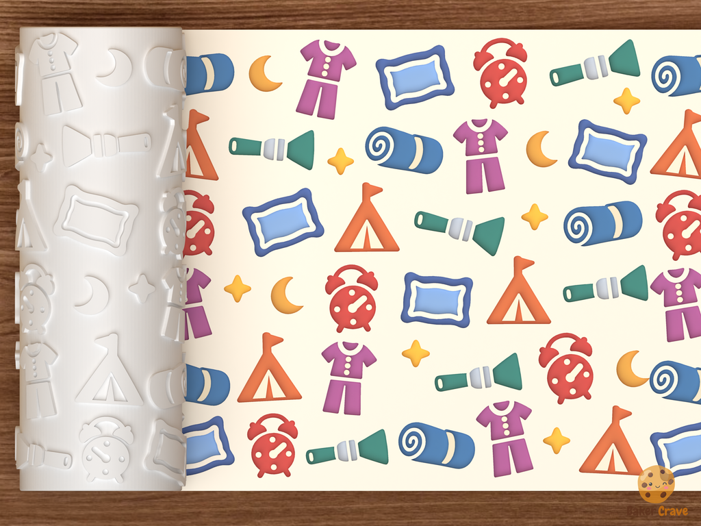 Sleepover Pajama Party Textured Roller STL File