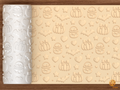 Pastelween Bow Pumpkin Textured Roller STL File - 01 main photo deboss