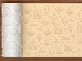 Art Deco Geometric Textured Roller STL File - 01 main photo deboss