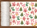 Coquette Bow Christmas Textured Roller STL File