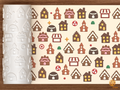 Gingerbread House Village Textured Roller STL File