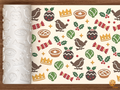 British Christmas Robin Pudding Crackers Textured Roller STL File