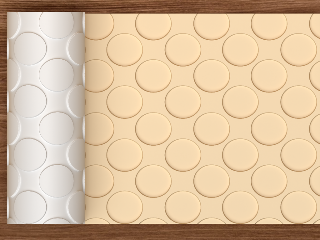 Oversized Polka Dot Textured Roller STL File - 01 main photo deboss