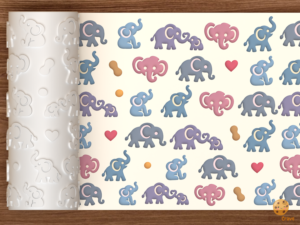 Elephant Parade Textured Roller STL File