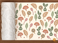 Boho Pampas Dried Florals Textured Roller STL File