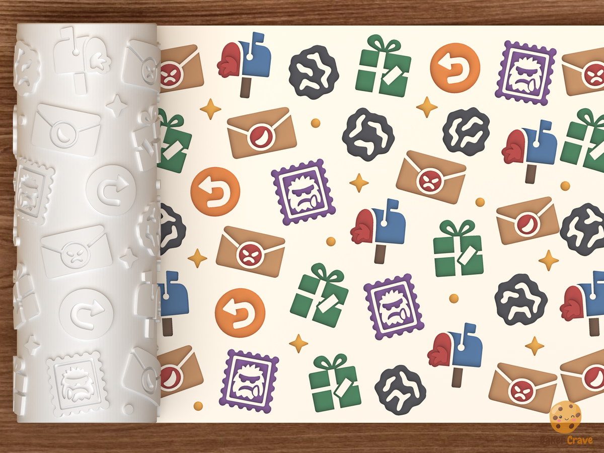 Grumps Anti Christmas Mail Textured Roller