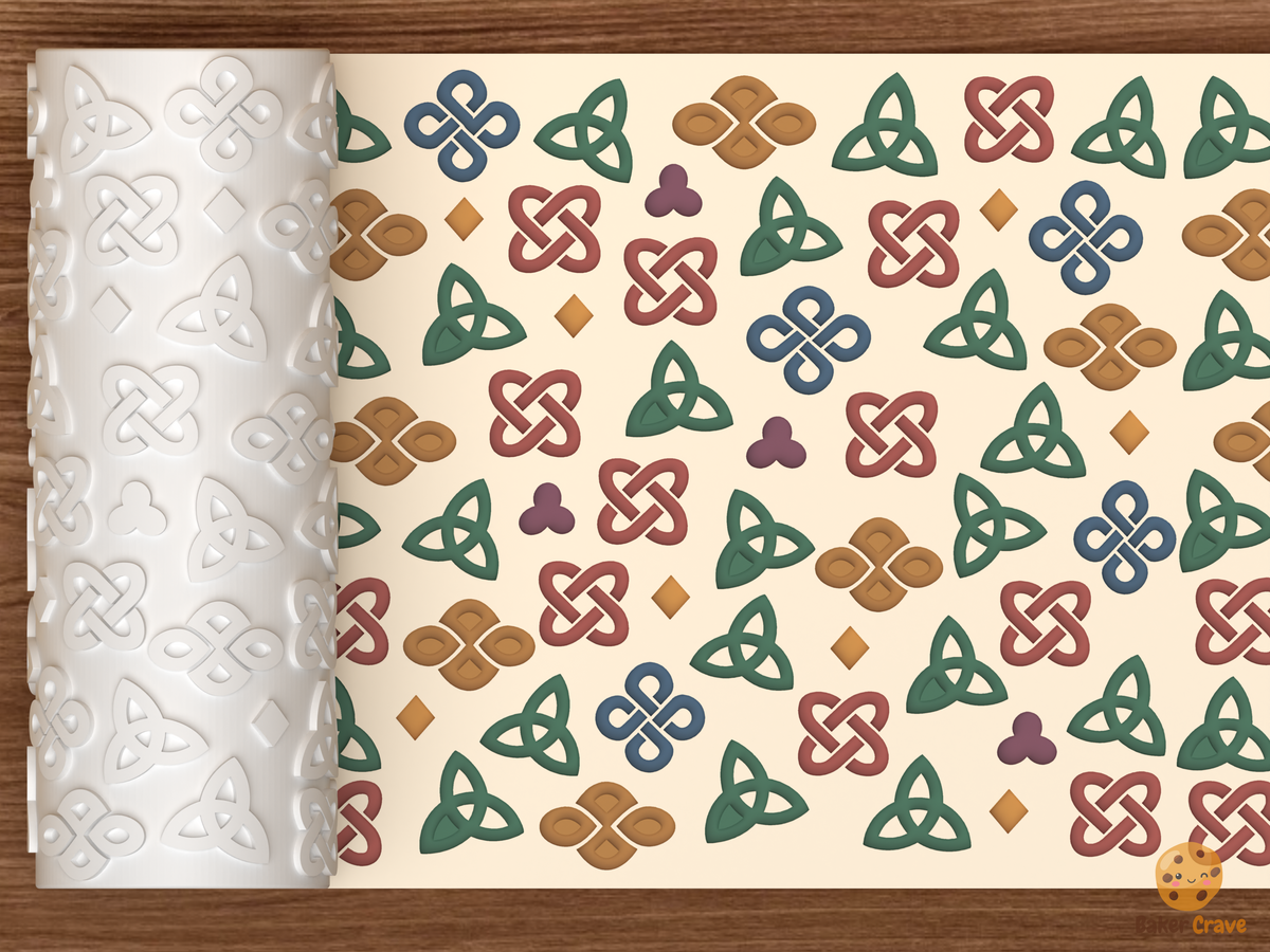 Celtic Knot Symbols Textured Roller