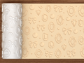 Coquette Jewelry Textured Roller STL File - 01 main photo deboss