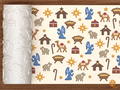 Christmas Nativity Symbols Textured Roller STL File