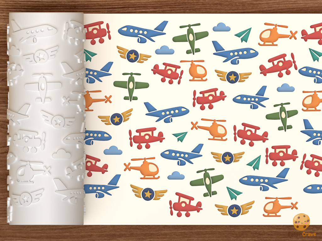Aviation Airplanes Textured Roller STL File
