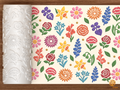 Birth Month Flowers Textured Roller STL File