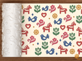 Scandinavian Folk Art Textured Roller STL File