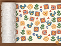 Mexican Talavera Tile Motifs Textured Roller STL File