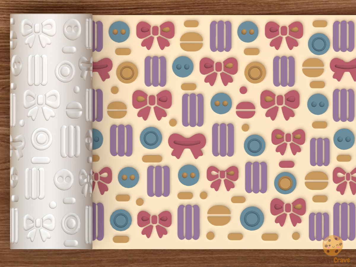 Sewing Notions Textured Roller - 01 main photo emboss colored