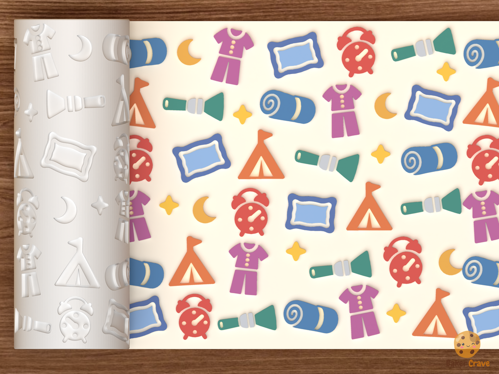 Sleepover Pajama Party Textured Roller STL File