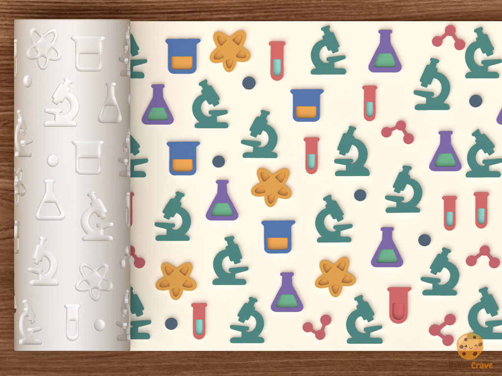 Science Laboratory Textured Roller STL File