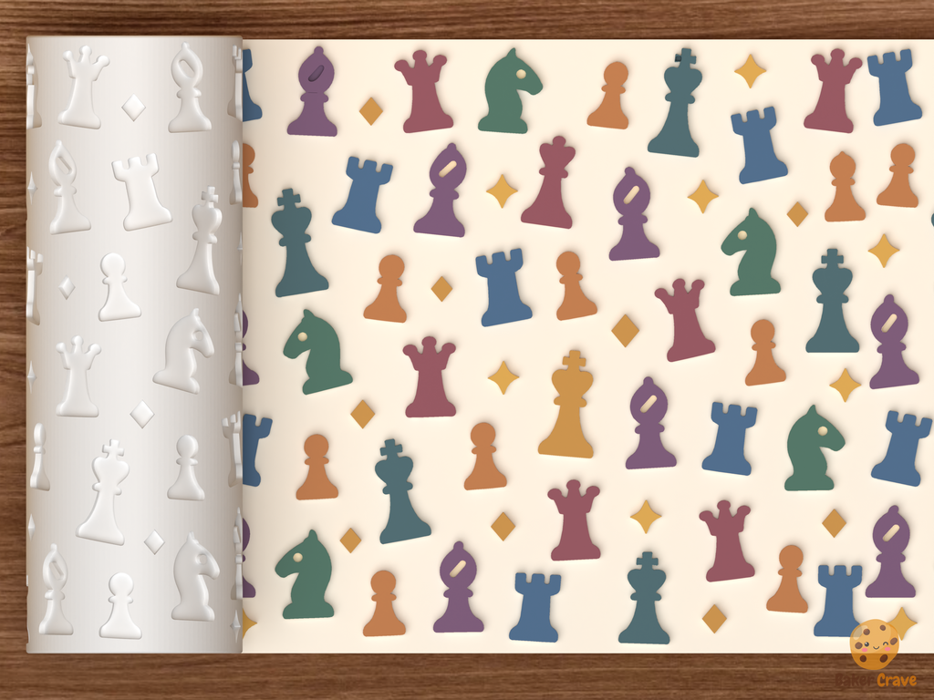 Chess Club Textured Roller STL File