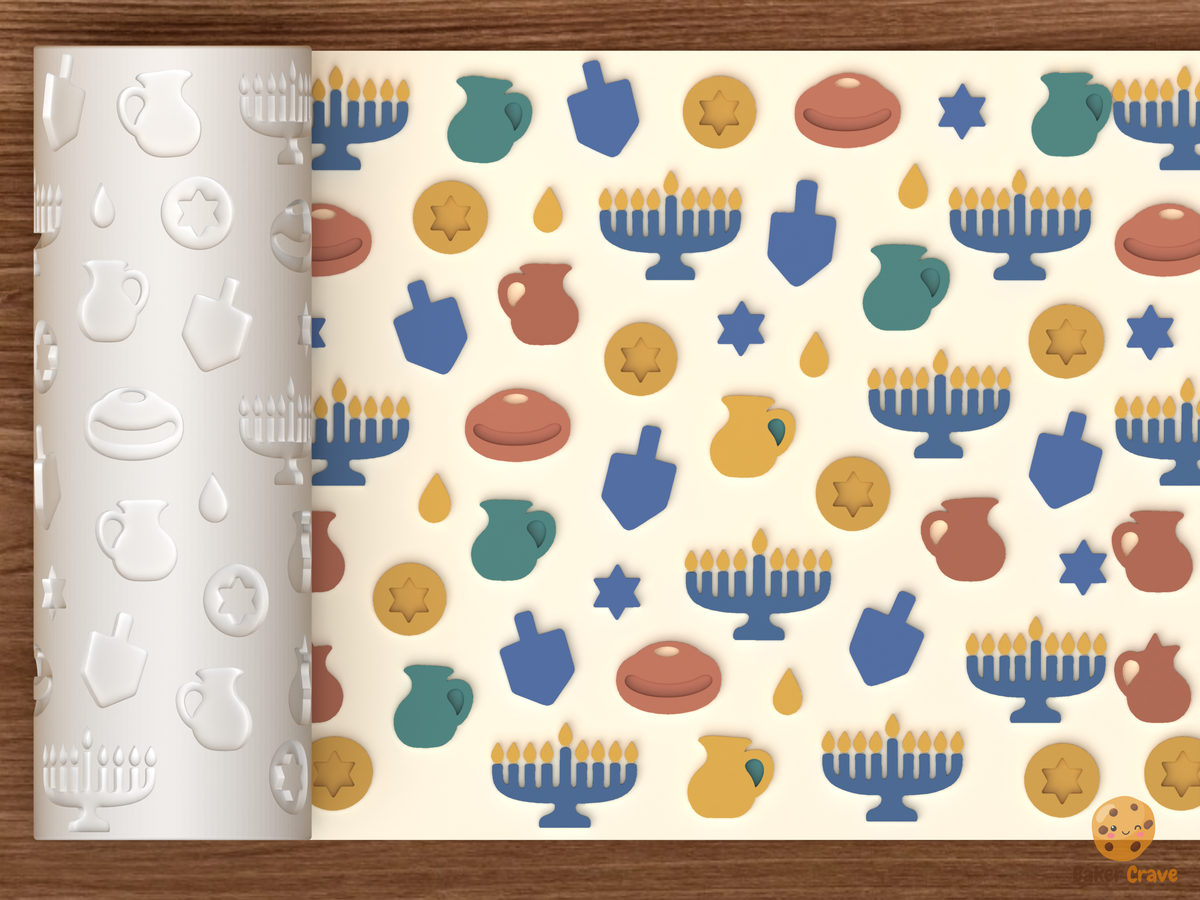 Hanukkah Celebration Textured Roller